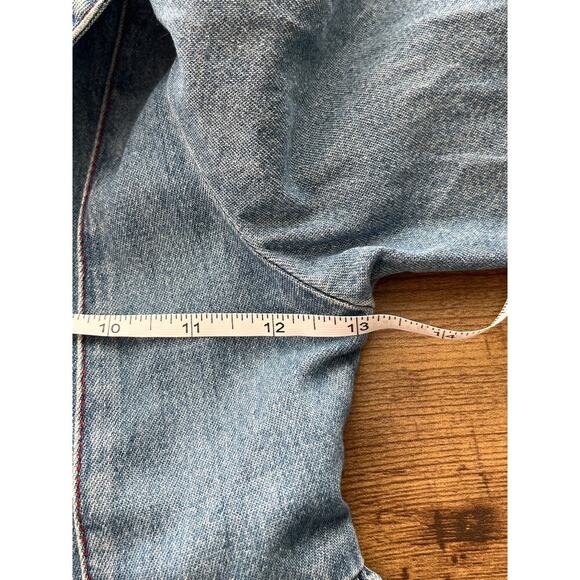 Mickey Stuff for Kids Girls 6X Blue Jean Denim LongSleeves Embroidery Details - Picture 4 of 13